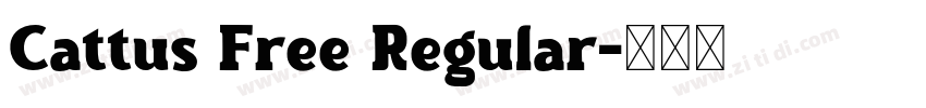 Cattus Free Regular字体转换